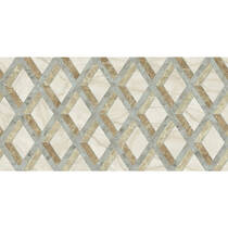 Керамограніт Versace Tarsia 0014144 Lozenge Avorio Lux 3D Rett 60x120 см, фото №3