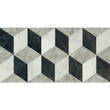 Керамограніт Versace Tarsia 0014098 Cubical Nero Lux 3D Rett 60x120 см, фото 2