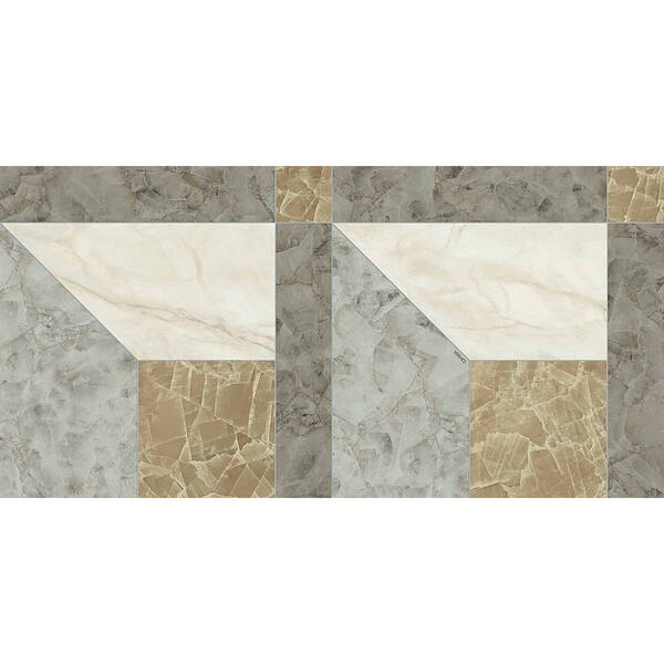 Керамограніт Versace Tarsia 0014091 Prospect Avorio Lux 3D Rett 60х120 см, фото 3