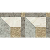 Керамограніт Versace Tarsia 0014091 Prospect Avorio Lux 3D Rett 60х120 см, фото №2