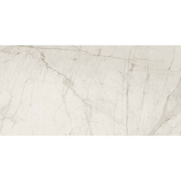 Керамограніт Versace Tarsia 0015280 Bianco Dolomiti Lux 3D Rett  60х120 см, фото 2