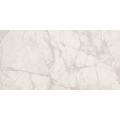 Керамограніт Versace Tarsia 0015280 Bianco Dolomiti Lux 3D Rett  60х120 см, фото 4