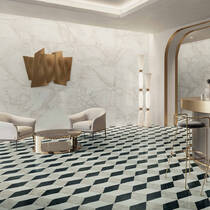 Керамограніт Versace Tarsia 0015280 Bianco Dolomiti Lux 3D Rett  60х120 см, фото №1