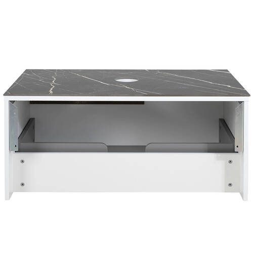 Тумба Аква Родос Ostin подвесная белый мат со столешницей Namibia Black 90 см, фото 11