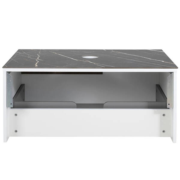 Тумба Аква Родос Ostin подвесная белый мат со столешницей Namibia Black 90 см, фото 11