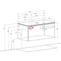 Тумба Аква Родос Ostin підвісна білий мат зі стільницею Namibia Black 90 см, фото №3
