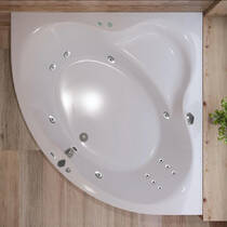 Ванна гидромассажная акриловая WGT Rialto Garda Hydro Line &Aero Line 150x150 см белый глянец, фото №4