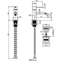 Змішувач для біде Bossini Teo Z00702000021005 золото, фото №3