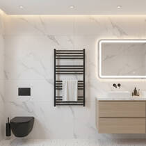 Рушникосушарка електрична Terma Fiona One 900x500 400 Вт колір RAL 7021 мат, фото №5