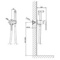 Гигиенический душ Cersanit Virgo S951-872 золото матовый, фото №3