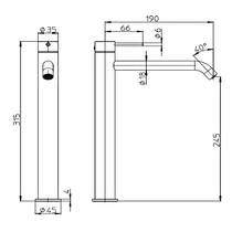 Смеситель для раковины Bossini Nobu INZ204 стальной, фото №3