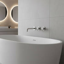 Смеситель скрытого монтажа для ванны Bossini Nobu INZ213 стальной, фото №1