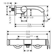 Змішувач для ванни Hansgrohe Vivenis 75420140 бронза матовий, фото №3