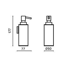 Дозатор для жидкого мыла Bossini Tondo V50109 с держателем хром, фото №3