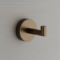 Гачок Bossini Tondo V50106 одинарний тепла бронза матовий, фото №1