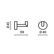 Гачок Bossini Tondo V50106 одинарний тепла бронза матовий, фото №3