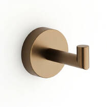 Гачок Bossini Tondo V50106 одинарний тепла бронза матовий, фото №2