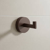 Гачок Bossini Tondo V50106 одинарний шоколад матовий, фото №1