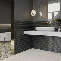 Плитка WOW Fayenza Belt Ebony 127929 6,2x12,5 см, фото №1