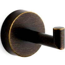 Гачок Bossini Tondo V50106 одинарний чорний матовий з ефектом старіння, фото №2