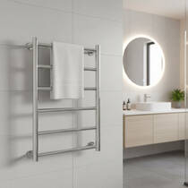 Рушникосушарка водяна Маріо Inox Флет 570х430/400 полірована нержавіюча сталь, фото №1