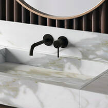 Змішувач прихованого монтажу для раковини Bossini Teo Z00730 чорний матовий, фото №1