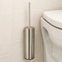 Щітка для унітаза Bossini Inox V50407 з тримачем хром матовий, фото №1
