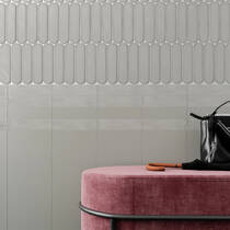 Плитка WOW Grace Grey Gloss 124923 7,5x30 см, фото №1