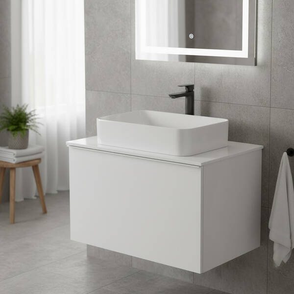 Тумба для раковины Geberit Acanto 503.004.01.1 подвесная белый глянец, фото 1