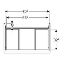 Тумба для раковини Geberit Acanto 503.004.01.1 підвісна білий глянець, фото №4