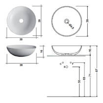 Раковина NIC Design Ciotole 001 745 051 38 см цвет Sabbia, фото №3