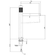 Змішувач для раковини Paffoni JO081CR високий, хром, фото №3