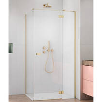 Душова кабіна Radaway Garda Gold KDJ 10709090-99-01R 90x90x195 см профіль золото брашоване, скло прозоре, фото №6