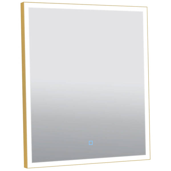 Дзеркало Аква Родос Luce 27430 з LED-підсвічуванням 600х700 мм, золото, фото 2