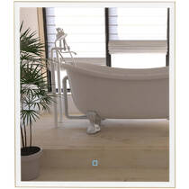 Дзеркало Аква Родос Luce 27430 з LED-підсвічуванням 600х700 мм, золото, фото №4