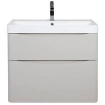 Тумба Аква Родос Амеріна 32226 консольна кашемір з раковиною Deep 75 см, фото №4