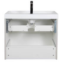 Тумба Аква Родос Амеріна 32226 консольна кашемір з раковиною Deep 75 см, фото №7