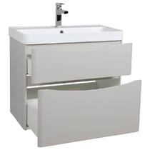 Тумба Аква Родос Амеріна 32226 консольна кашемір з раковиною Deep 75 см, фото №3