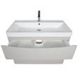Тумба Аква Родос Амеріна 32228 консольна кашемір з раковиною Deep 90 см, фото 5