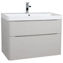 Тумба Аква Родос Амеріна 32228 консольна кашемір з раковиною Deep 90 см, фото №2