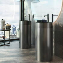 Раковина Noken Rome 100360885 напольная 40,6 см, матовый титан, фото №4