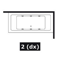 Ванна гидромассажная Treesse Blanque 1810 V1610 180х100 см встроенная, с сифоном, фото №4