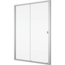 Душові двері Ronal Arelia D20S21404007 1400 мм розсувні, скло прозоре, профіль срібний полірований, фото №2