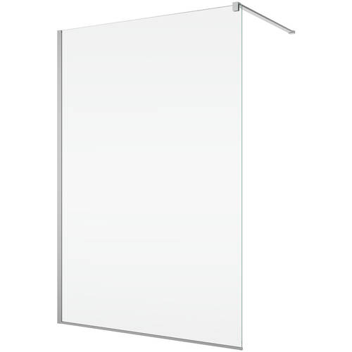 Душевая стенка Ronal Easy Walk-in STR4P1505007 150х200 см профиль алюмино-хром/стекло прозрачное, фото 2