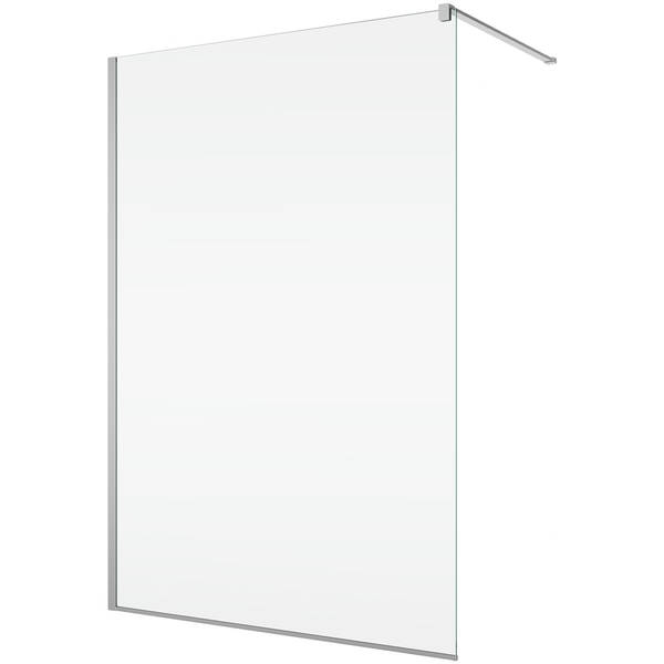 Душевая стенка Ronal Easy Walk-in STR4P1505007 150х200 см профиль алюмино-хром/стекло прозрачное, фото 2