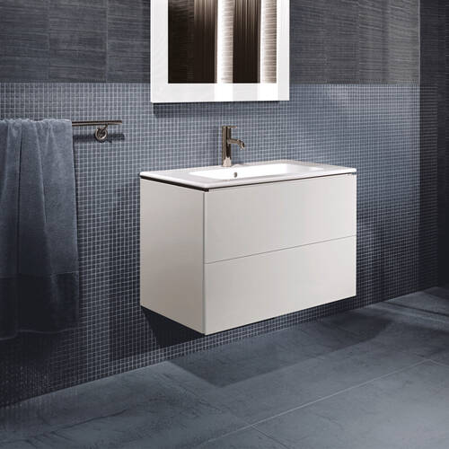 Тумба для раковины Duravit L-Cube LC624101818 подвесная, матовый белый, фото 8