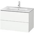 Тумба для раковины Duravit L-Cube LC624101818 подвесная, матовый белый, фото 3