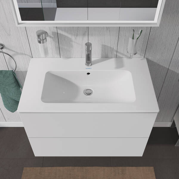 Тумба для раковины Duravit L-Cube LC624101818 подвесная, матовый белый, фото 1