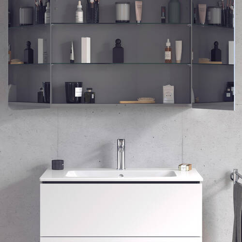 Тумба для раковины Duravit L-Cube LC624101818 подвесная, матовый белый, фото 7