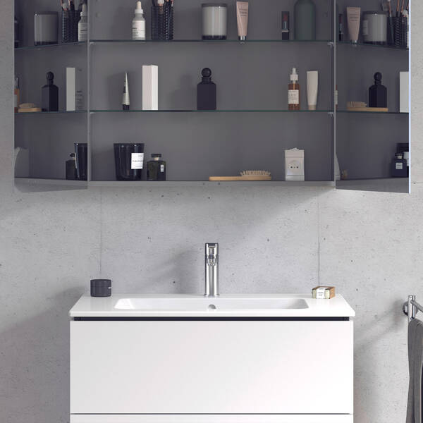 Тумба для раковины Duravit L-Cube LC624101818 подвесная, матовый белый, фото 7